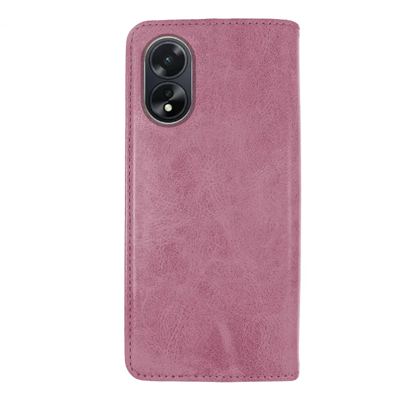 Capa Apokin para Oppo A38 Livro em Pele Sintética com Porta-Cartões Vermelho - Imagem 2