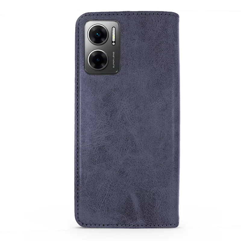 Capa Livro Apokin para Xiaomi Redmi 10 5G com Porta-Cartões em Pele Sintética Preto - Imagem 3