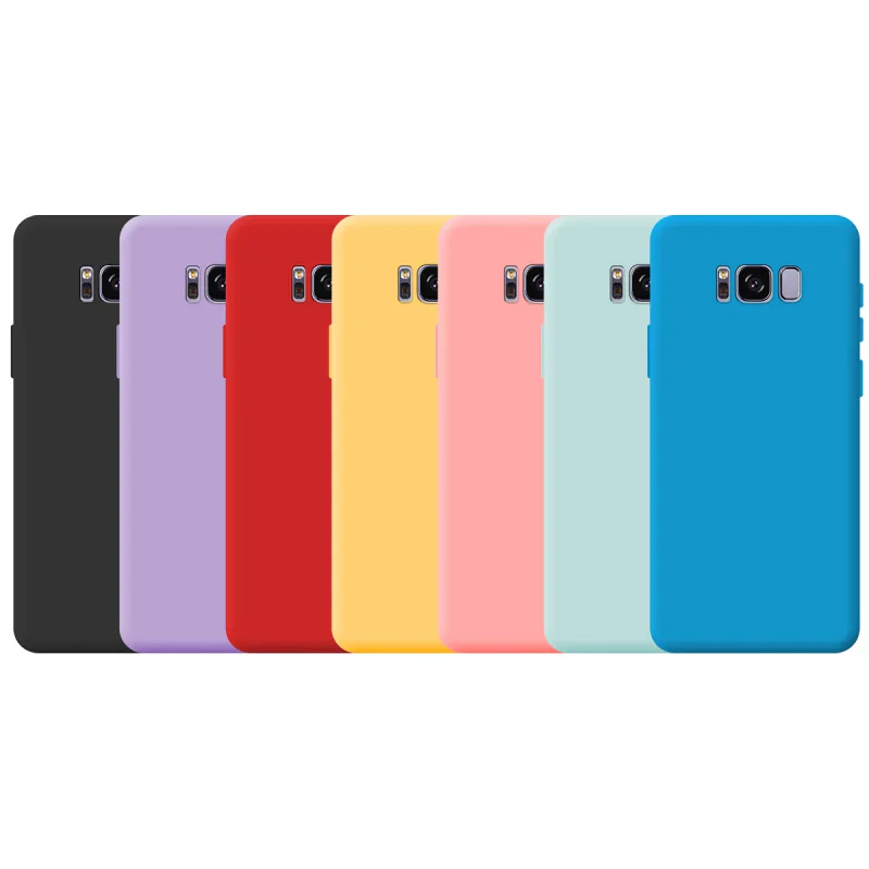 Capa Apokin para Samsung Galaxy S8 em Silicone Macio com Proteção de Câmara 3D Rosa - Imagem 1