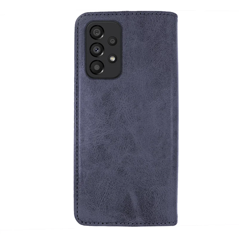Capa Apokin para Samsung Galaxy A33 Pele Sintética com Porta-cartões Preto - Imagem 3