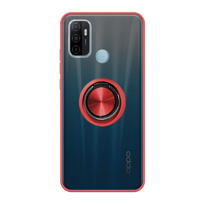 Capa de Gel Apokin para Realme C21 Magnética com Suporte Fumada Vermelho - Imagem 4