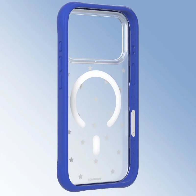 Capa Magnética Apokin Youngkit Starry Dots para iPhone 17 Pro e 18 Pro Azul - Imagem 4