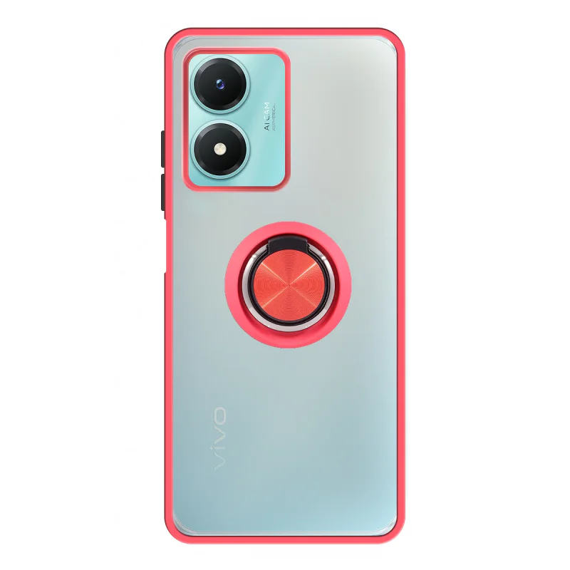 Capa Apokin para Vivo Y16 / Y16s em Gel Magnética com Suporte Fumado Preto - Imagem 3