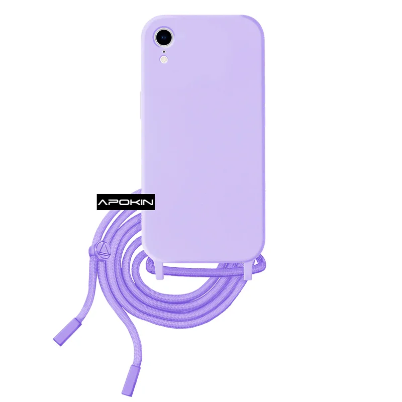 Capa Macia Apokin para iPhone XR com Cordão Rosa - Imagem 4