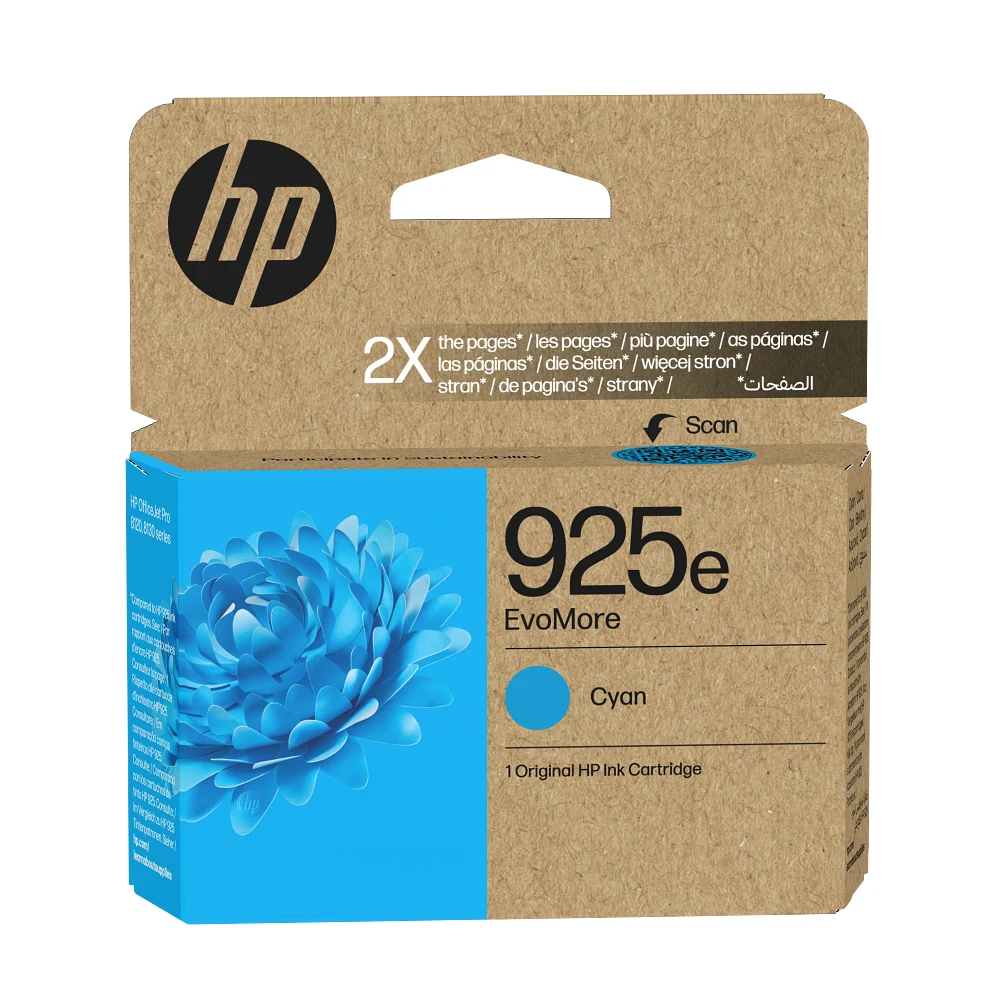 Tinteiro HP 925e EvoMore Ciano Original - Imagem 1