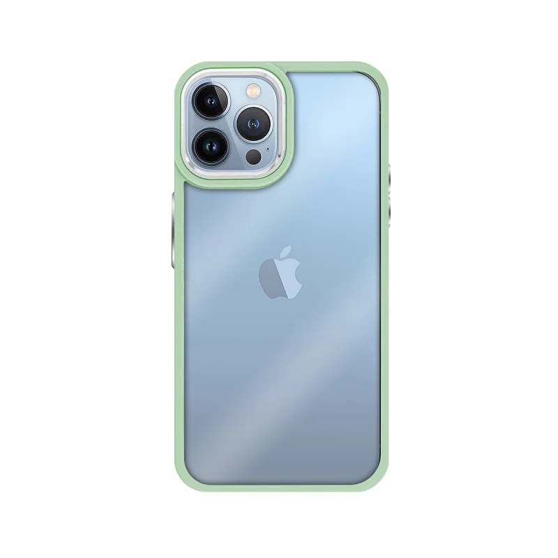 Capa Apokin para Apple iPhone 15 Pro Silicone Anti-Choque com Borda de Câmara em Alumínio Verde - Imagem 2