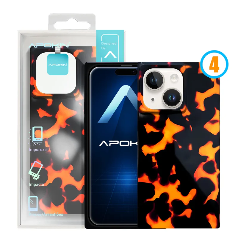 Capa Apokin para iPhone 15 Metalizada com Desenhos e MagSafe 1 - Imagem 6