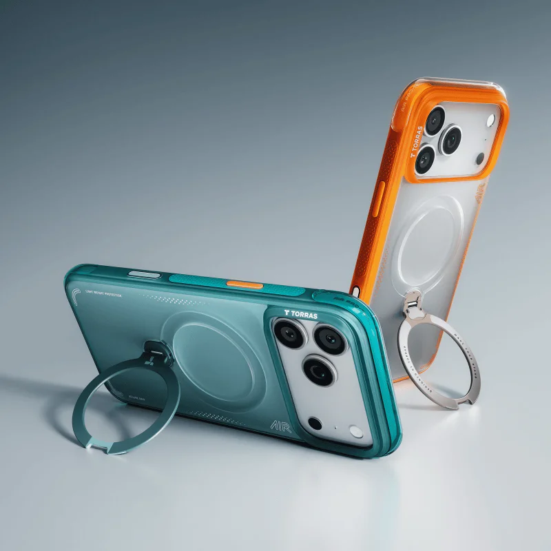 Capa Apokin Ostand Q3 Air para iPhone 17 Pro Max e iPhone 18 Pro Max Azul-marinho - Imagem 5