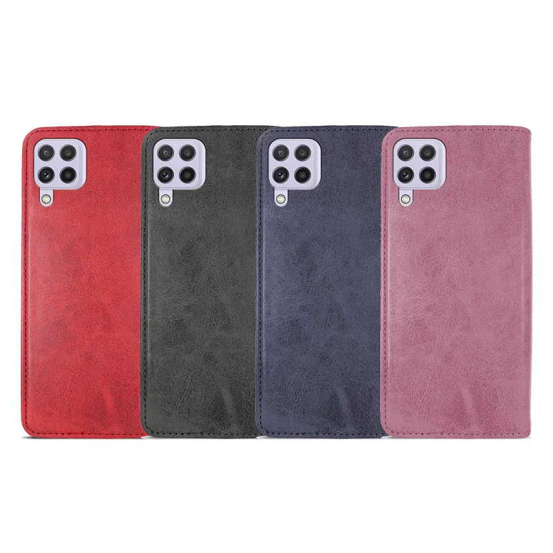 Capa Carteira Apokin com Suporte para Cartão Samsung Galaxy A22 4G Azul