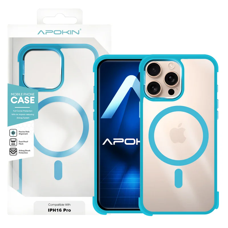 Capa Apokin para iPhone 16 Pro Silicone com MagSafe Preto - Imagem 5