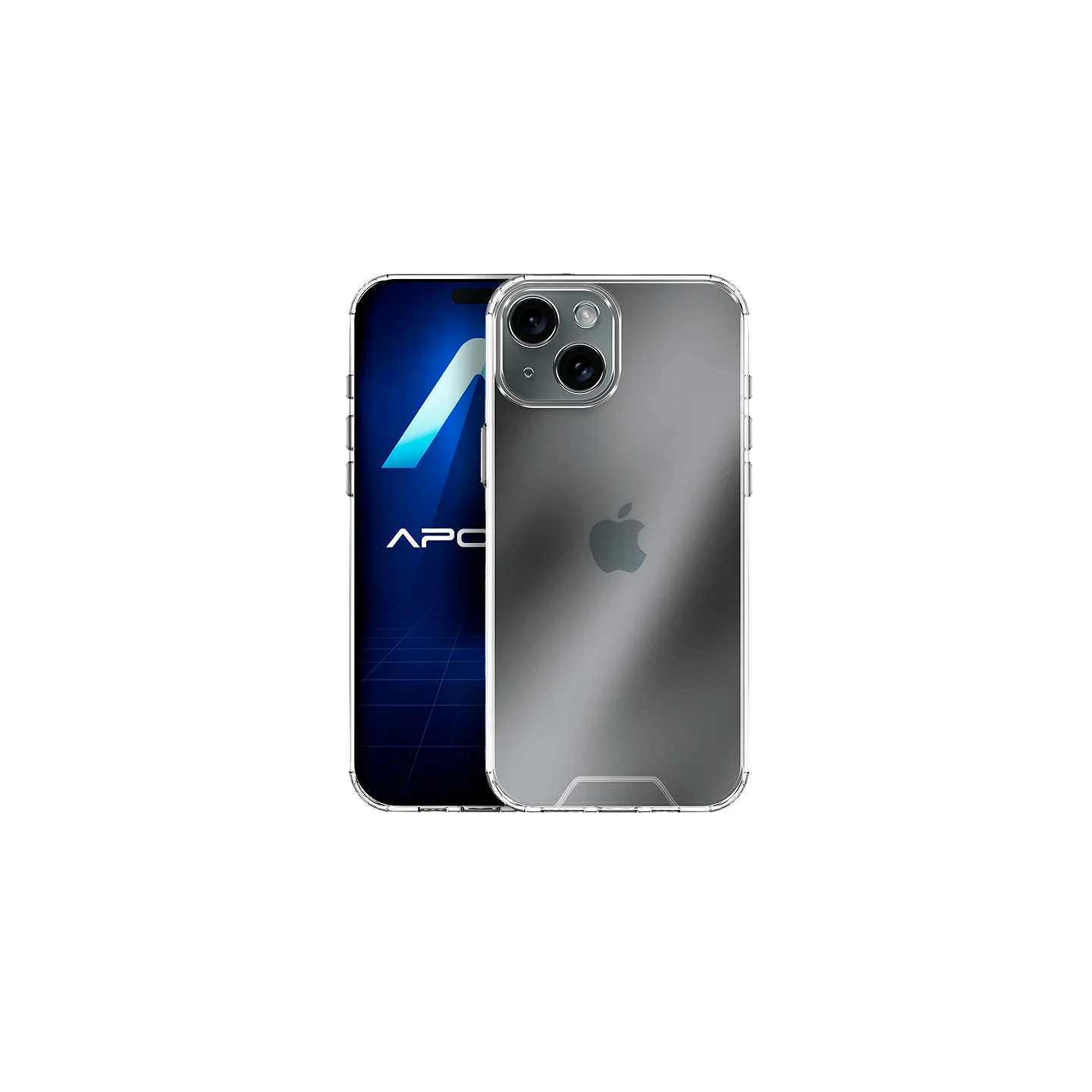 Capa Acrílica Transparente Apokin Rígida para iPhone 15 Plus