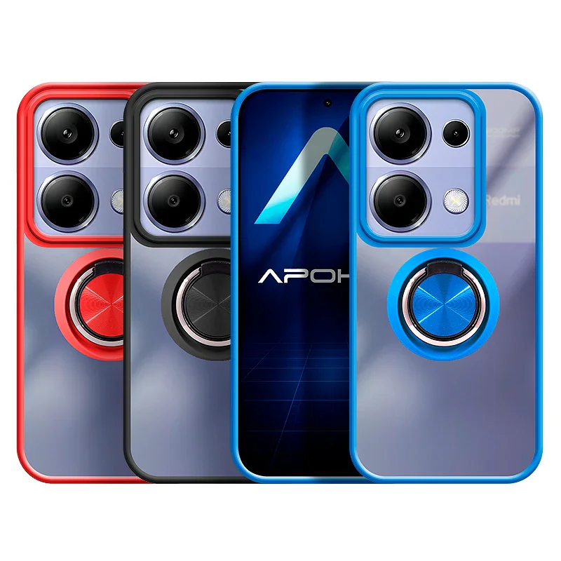 Capa Apokin para Xiaomi Redmi Note 13 Pro 4G em Gel Magnética com Suporte Fumado Variedade de cores