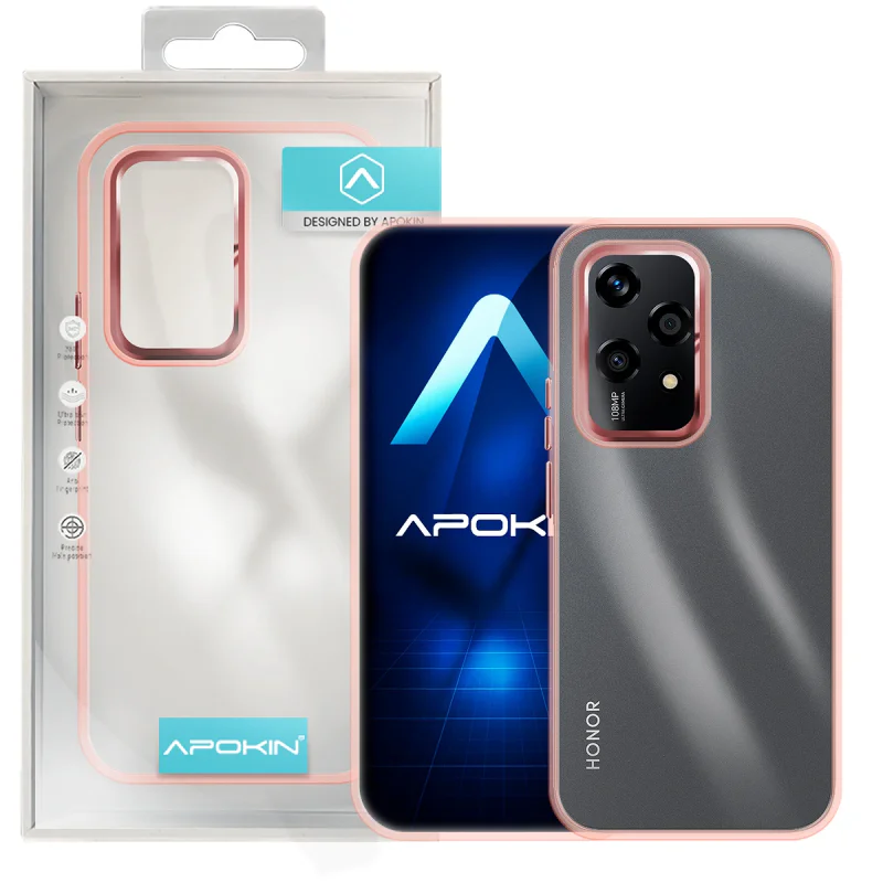 Capa Acrílica Transparente Apokin para Honor 200 Lite Preto - Imagem 5