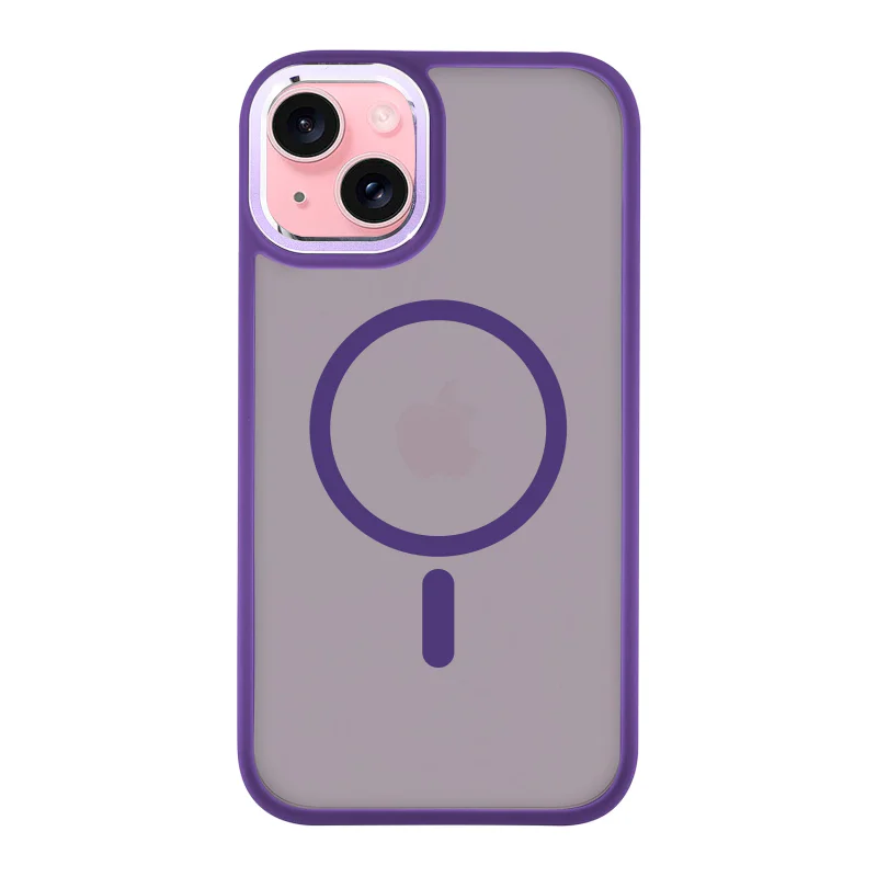 Capa Apokin para iPhone 15 com Alumínio e MagSafe Fumado Variedade de cores - Imagem 4
