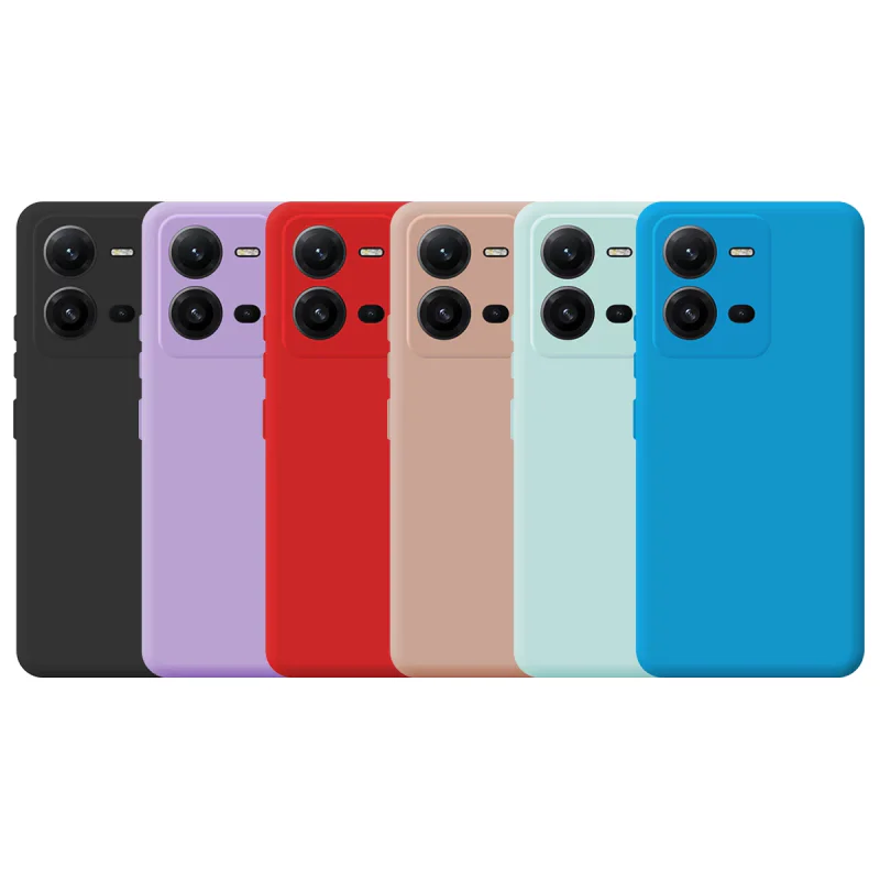 Capa Apokin para Vivo X80 Lite Silicone Suave Preto
