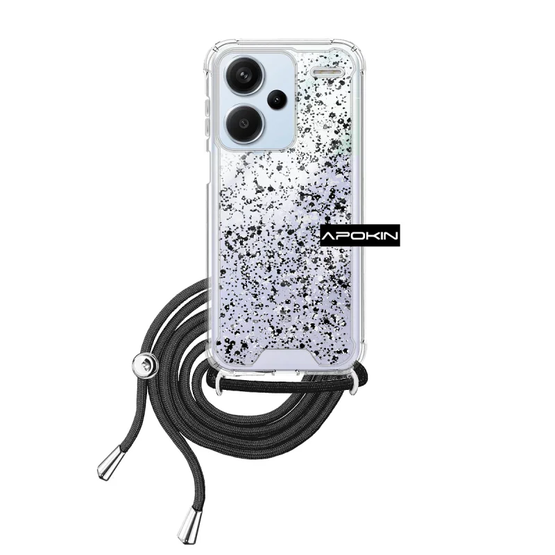 Capa Apokin AIR para Xiaomi Redmi Note 13 Pro Plus 5G Gel Transparente com Cordão Rosa - Imagem 5