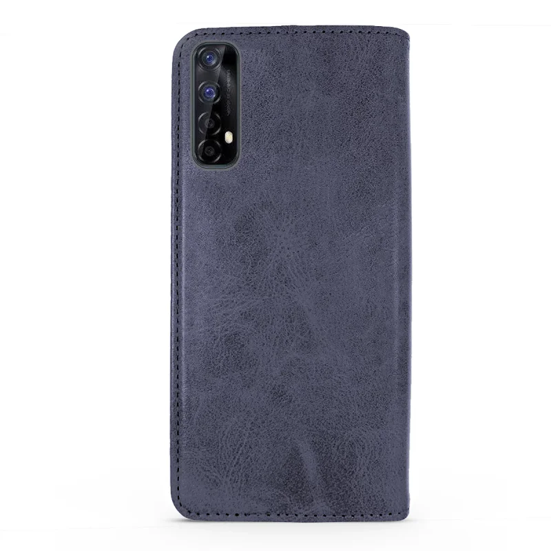 Capa Apokin para Realme 7 em Pele Sintética com Porta-Cartões Rosa - Imagem 6