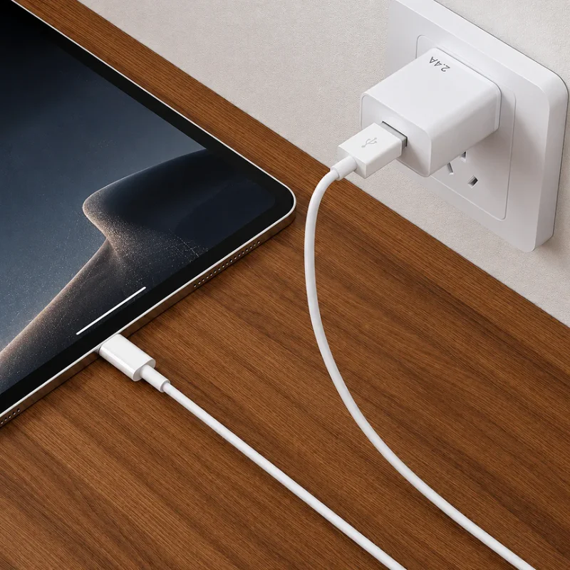 Carregador de Rede Apokin USB-A 2,4 A 12 W Branco - Imagem 2