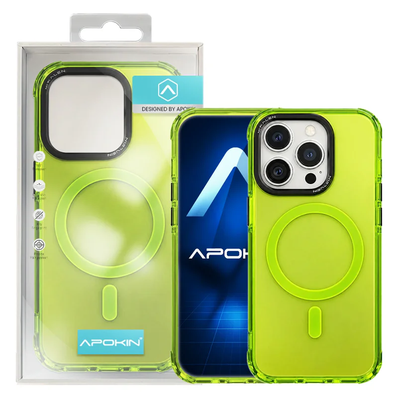 Capa Flúor Apokin com MagSafe para iPhone 16 Pro Max Lilás - Imagem 3