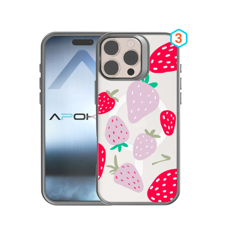 Capa Apokin para iPhone 14 Pro Max Semitransparente com Desenho e MagSafe Desenho 4 - Imagem 4