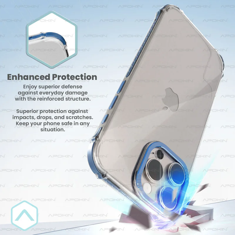 Capa Apokin Pedra Antichoque para iPhone 15 Plus Lilás - Imagem 5
