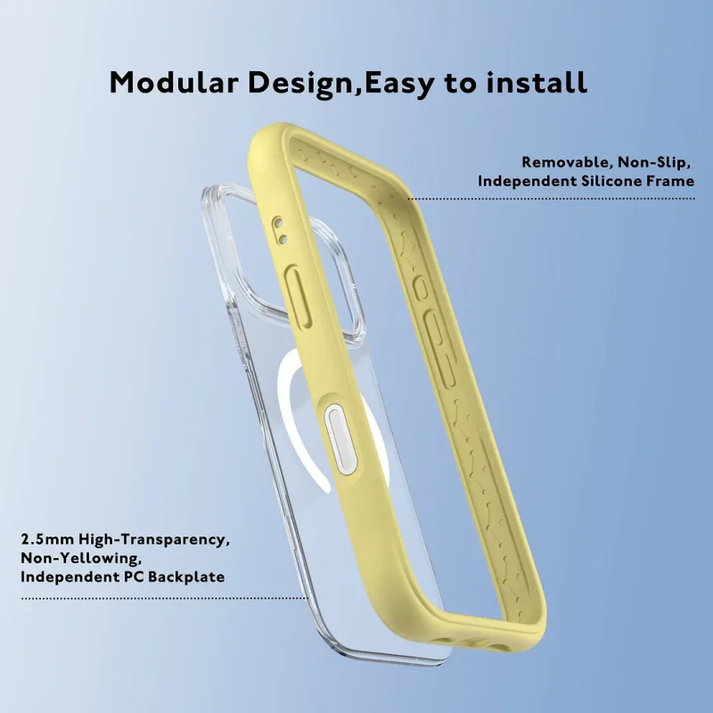 Capa Youngkit Dynamic Series II Apokin para iPhone 17 Pro Max / 18 Pro Max Transparente Amarelo - Imagem 3