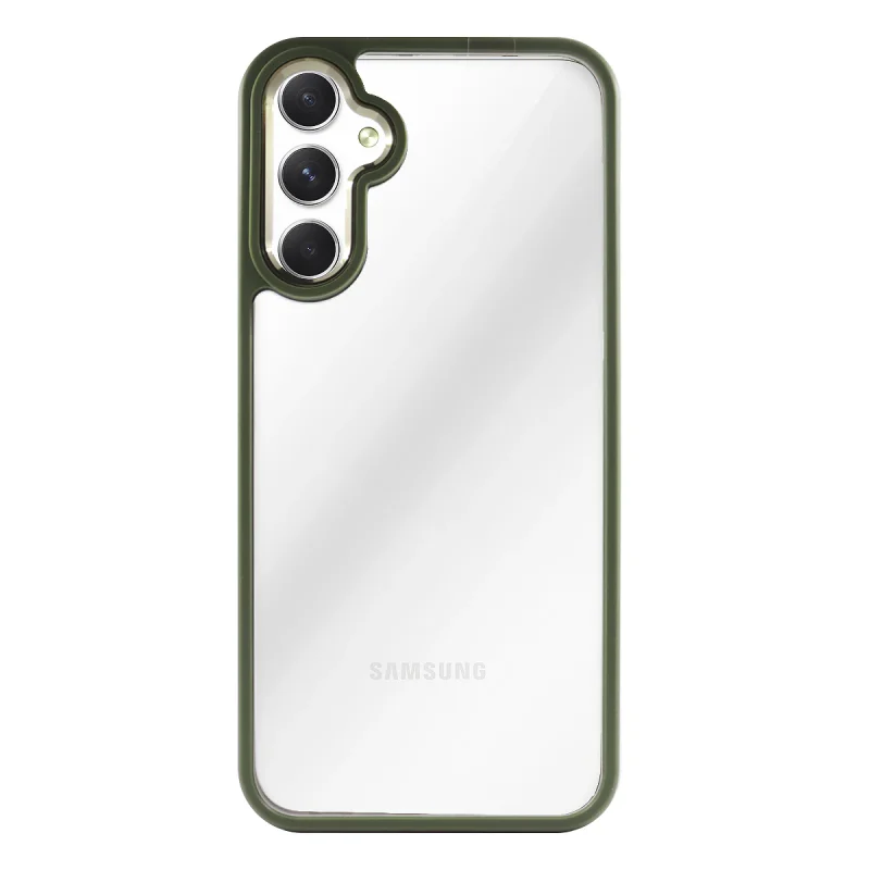 Capa de Silicone Apokin para Samsung Galaxy A13 com Aro Colorido Bege - Imagem 3