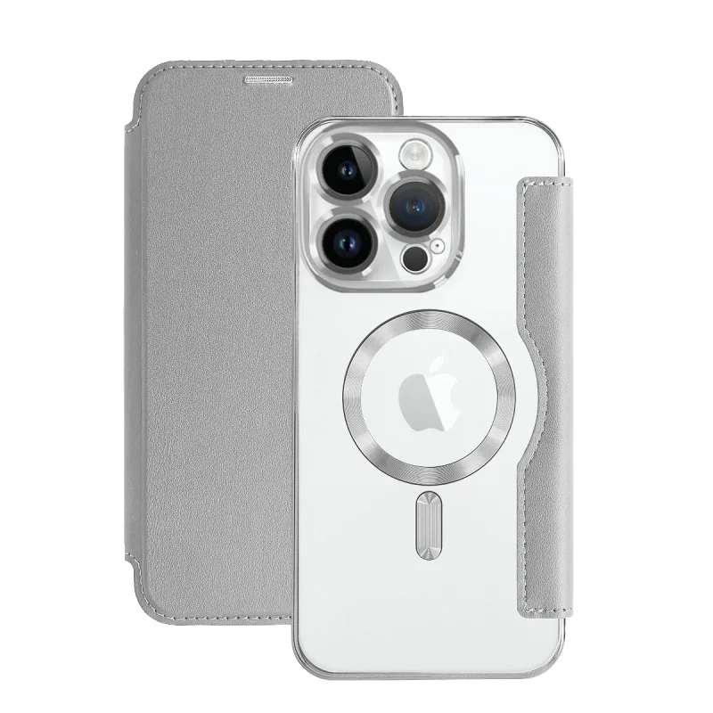 Capa Apokin Mocome Cromada para Apple iPhone 14 Pro com MagSafe Cor: Prata - Imagem 6
