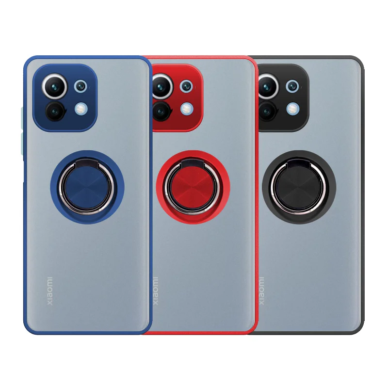 Capa Apokin Gel Magnético com Anel de Suporte Fumada para Xiaomi Mi 11 Variedade de cores