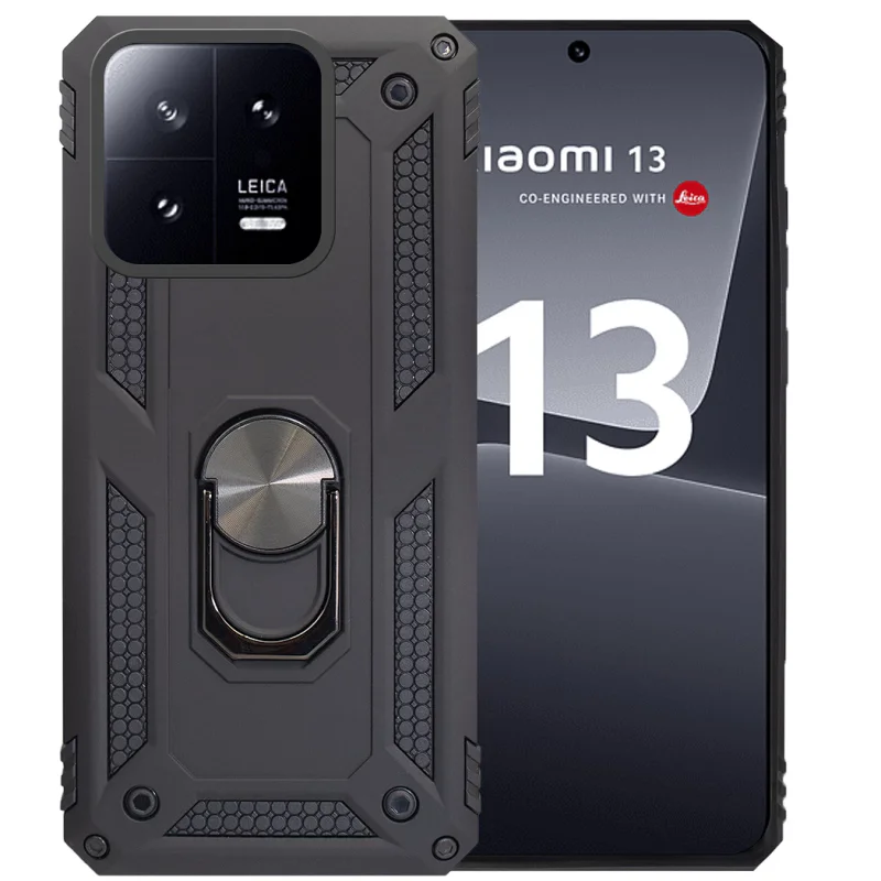 Capa Apokin para Xiaomi Mi 13 Alumínio Antichoque com Íman e Anel 360