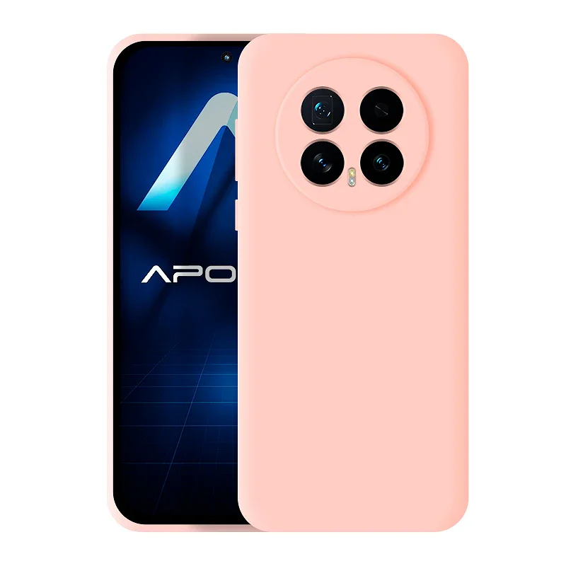 Capa de Silicone Suave Apokin para Honor Magic 8 Rosa claro - Imagem 6