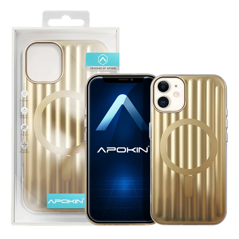 Capa Apokin Mate Metalizada com MagSafe para iPhone 11 Variedade de cores - Imagem 2