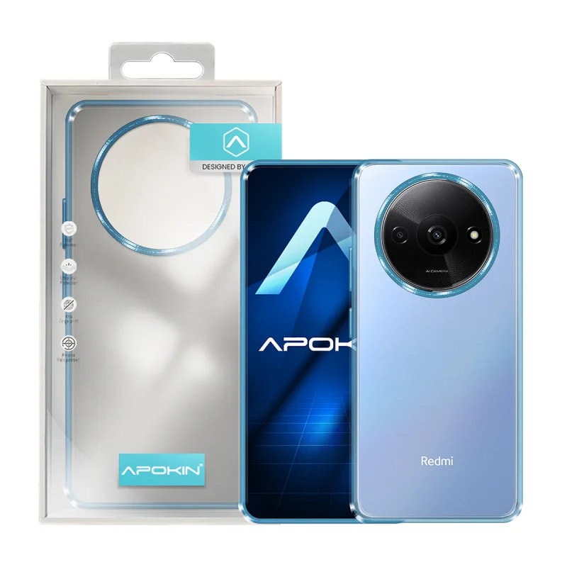 Capa Antichoque Apokin para Xiaomi Redmi A3 com Borda Colorida Lilás - Imagem 5