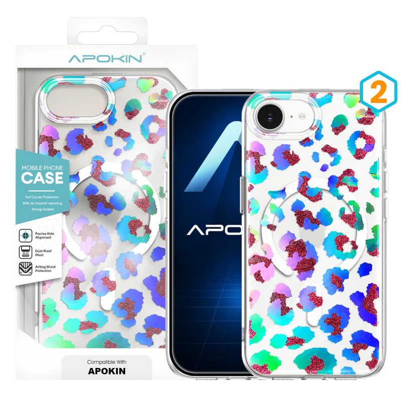 Capa Apokin para iPhone 16E / 17E Silicone com Desenho e MagSafe 4 - Imagem 3