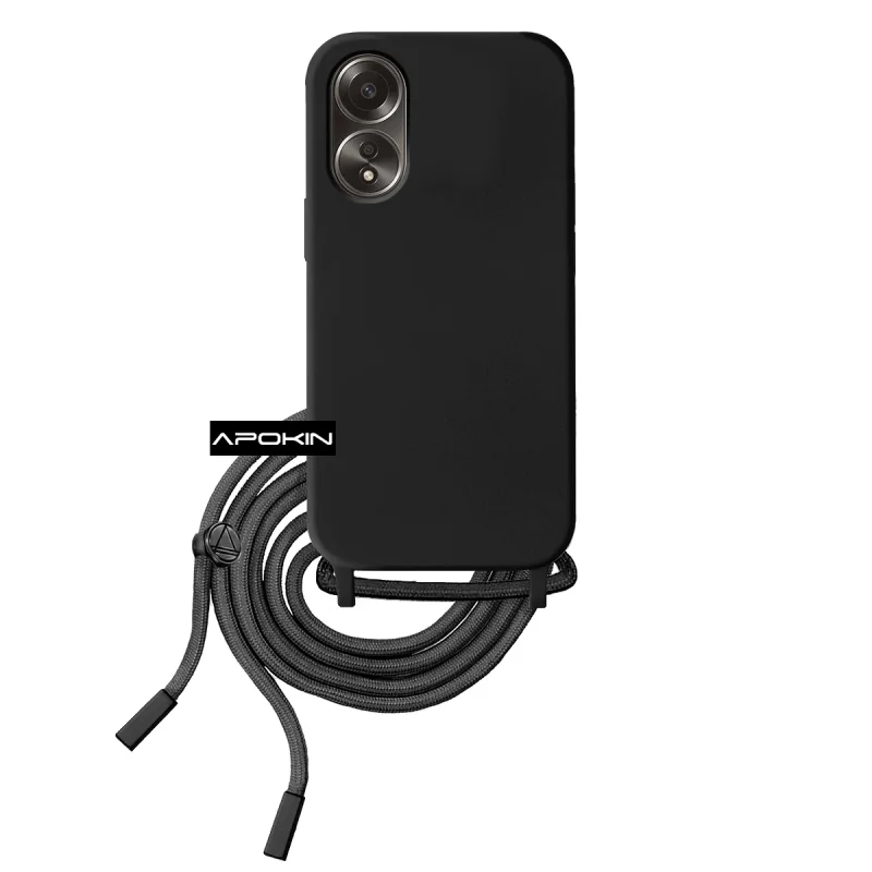 Capa Macia Apokin com Cordão para Oppo A38 Variedade de cores - Imagem 6