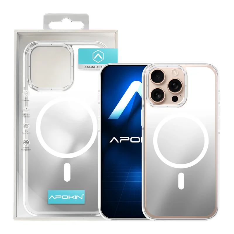 Capa Apokin para iPhone 13 Pro Max Camaleão com MagSafe Prata - Imagem 3