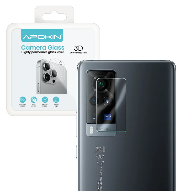 Protetor de Câmara Apokin para Vivo X60 em Vidro Temperado Transparente