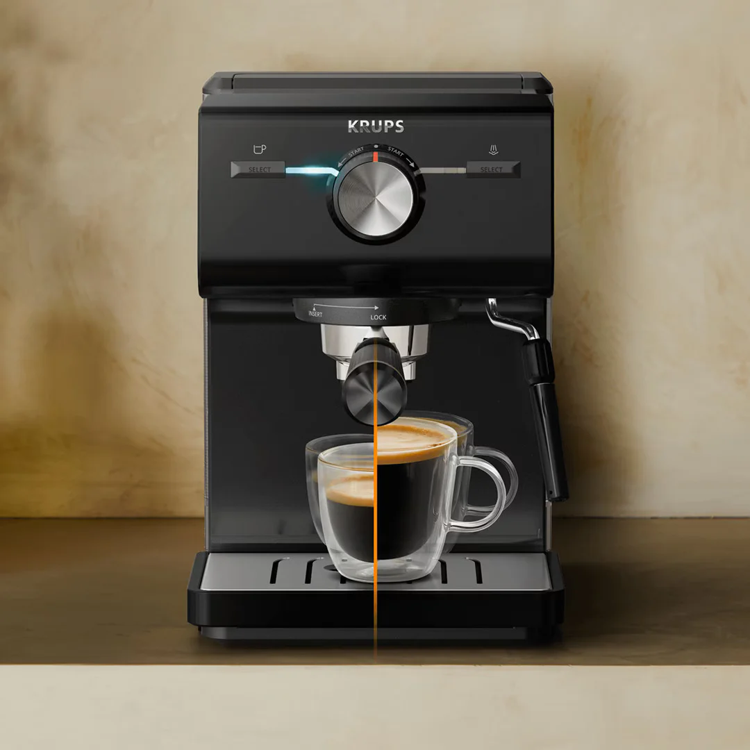 Máquina de Café Expresso Manual Krups Authentic XP381810 15 Bar 2 L com Vaporizador Preta - Imagem 10