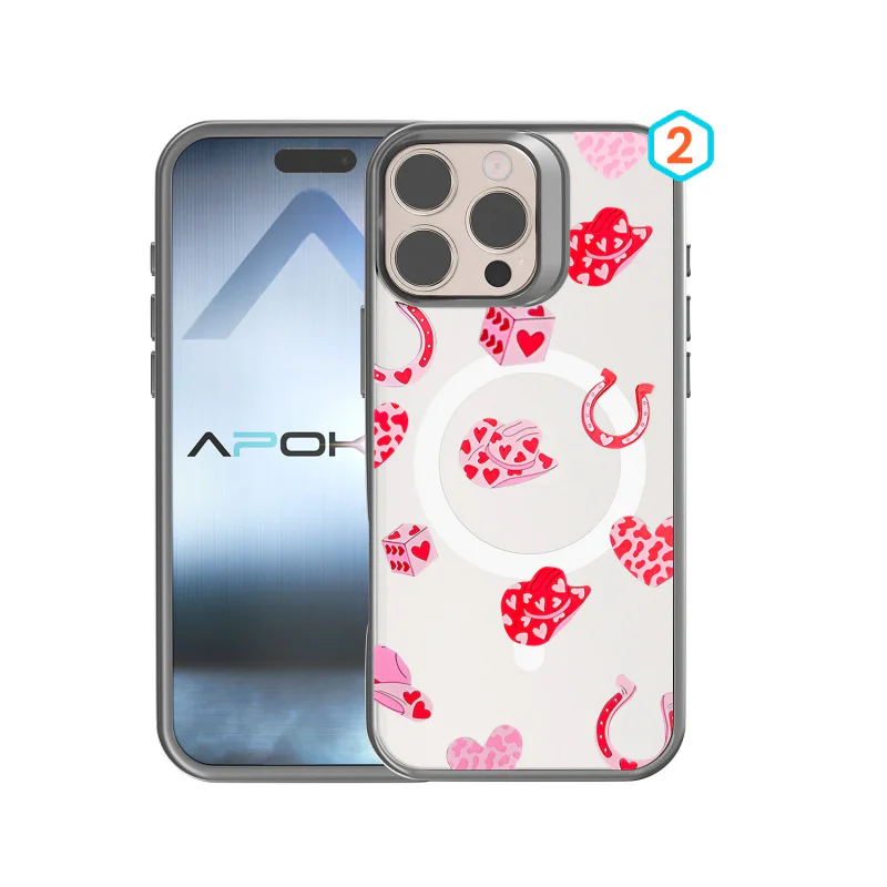 Capa Apokin para iPhone 14 Pro Max Semitransparente com Desenho e MagSafe Desenho 4 - Imagem 3