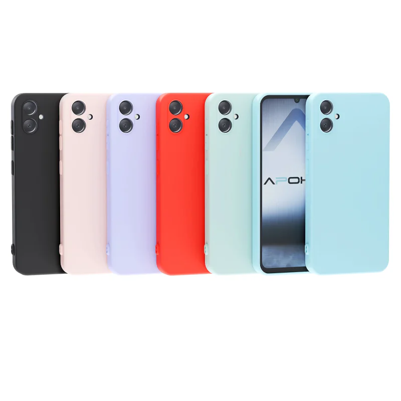 Capa Apokin para Samsung Galaxy A05 Silicone Suave Azul Turquesa - Imagem 1