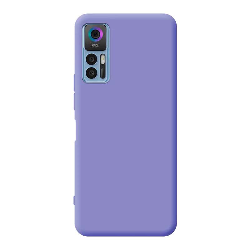 Capa Apokin para TCL 30 5G / 30 Plus em Silicone Macio com Proteção de Câmara 3D Vermelho - Imagem 3