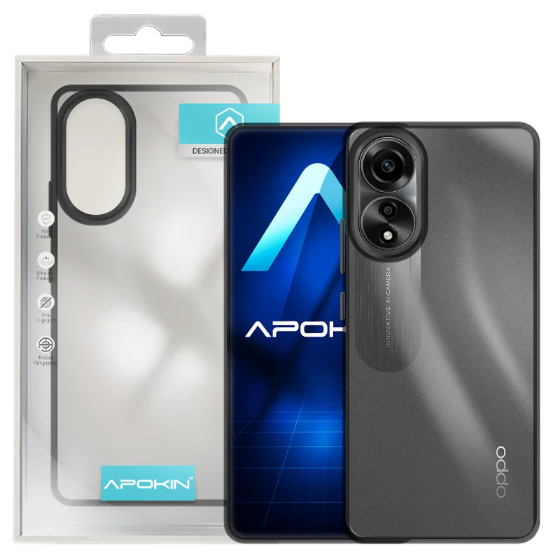 Capa Apokin para Oppo A78 5G Acrílica Transparente Lilás - Imagem 2