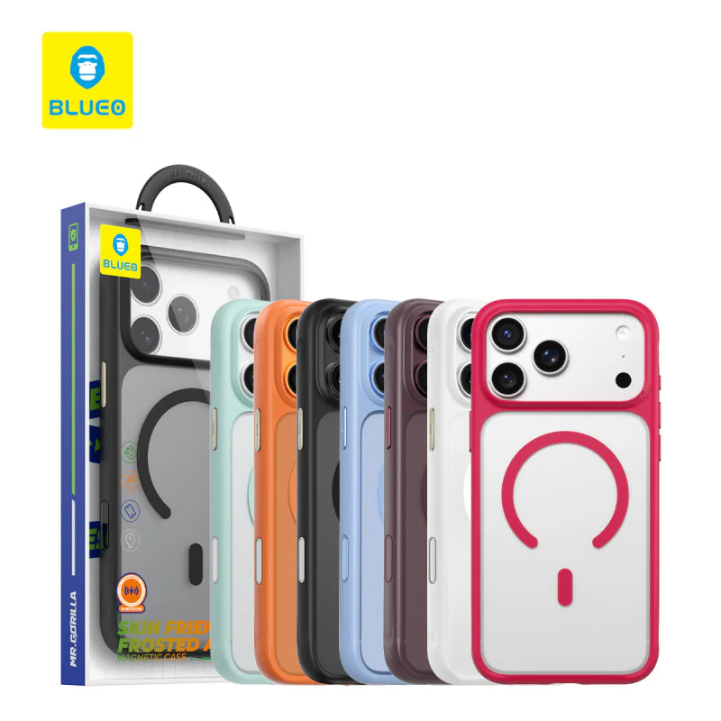 Capa Blueo Apokin Magnética Antimanchas e Antiderrapante para iPhone 17 Pro Max / 18 Pro Max Cereja - Imagem 1