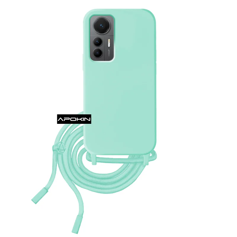 Capa Suave Apokin com Cordão para Xiaomi 12 Lite Vermelho - Imagem 2