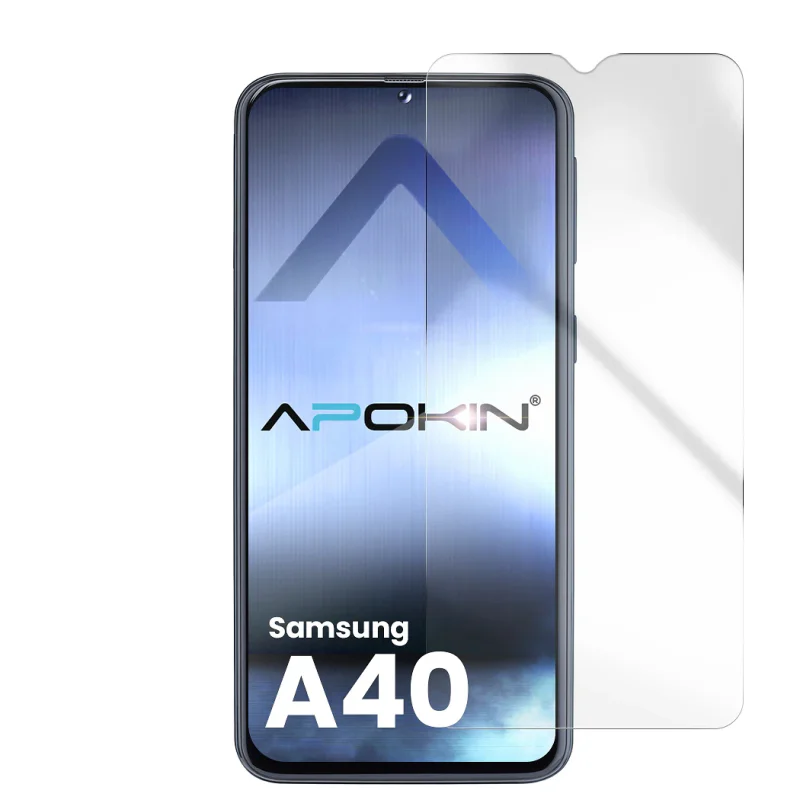 Película de Vidro Temperado Apokin para Samsung Galaxy A40 Transparente - Imagem 5