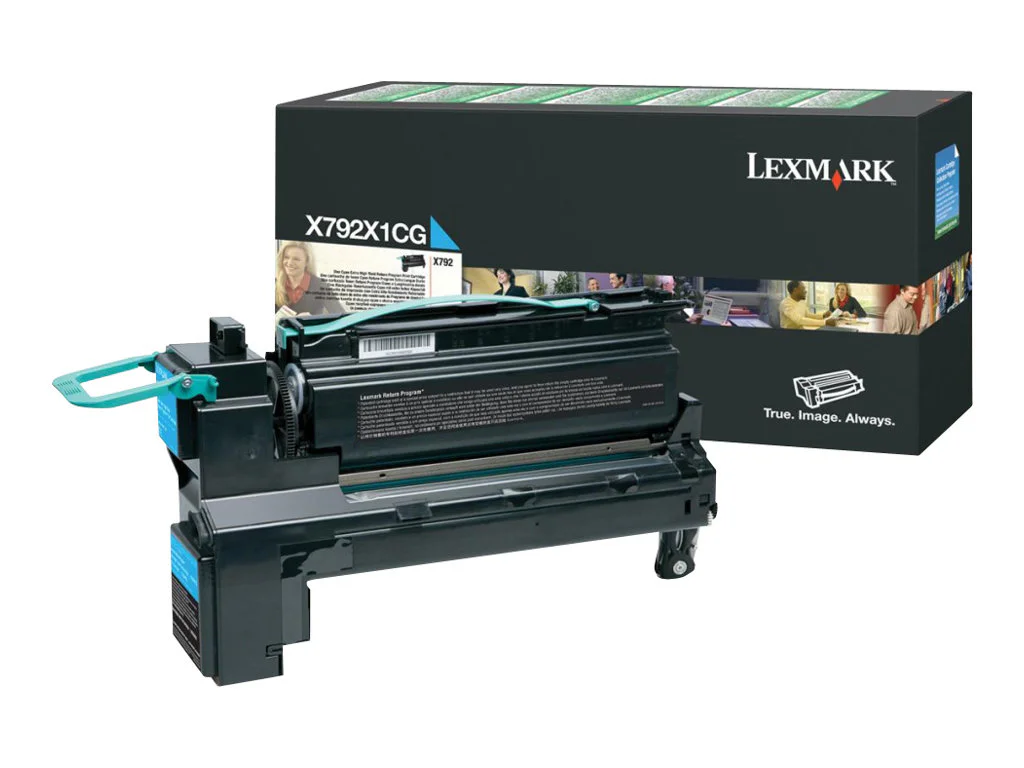 Toner Lexmark X792X1CG Cyan Original de Rendimento Extra Alto