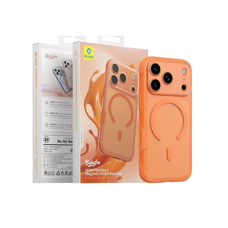 Capa Apokin Blueo Babyfee Skin Magnética para iPhone 17 Pro Max e 18 Pro Max Rosa - Imagem 5