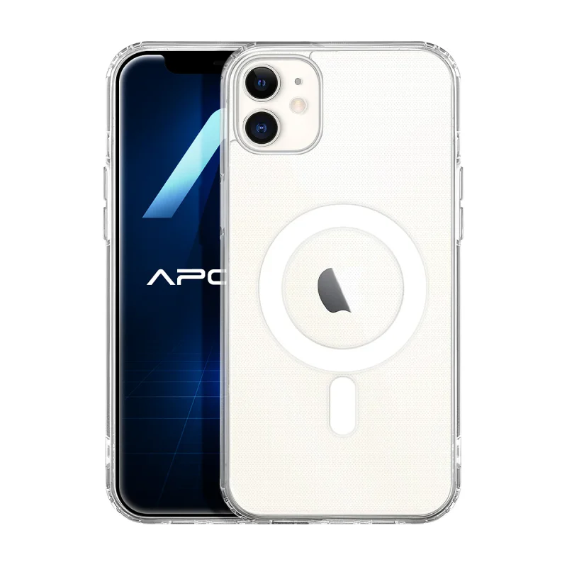 Capa Apokin para iPhone 11 Transparente Premium com MagSafe Transparente - Imagem 1
