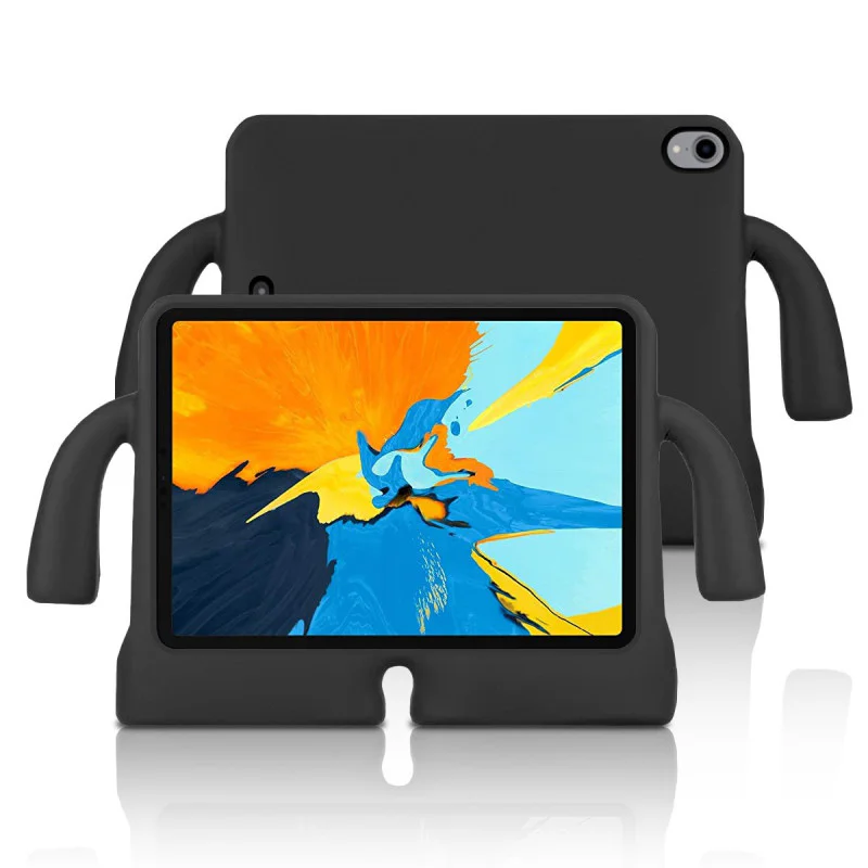 Capa Antigolpes para iPad Air 11 e Pro 11 em Silicone Reforçado para Crianças Preto