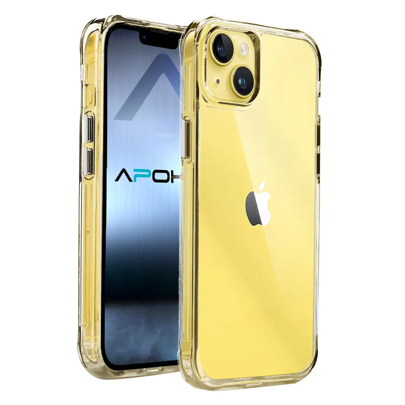 Capa Apokin para iPhone 14 Plus Silicone Transparente Extra Grossa 3,3 mm - Imagem 6
